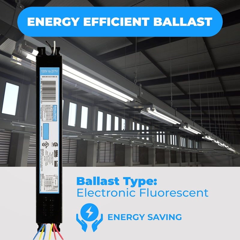 OHLECTRIC Replacement for ICN4P32-SC 2&3 Lamp - T8 Fluorescent Ballast, Electronic Ballast Replacement 120-277 Volt, Instant Start - Standard and Energy Efficient Ballasts - UL Approved - Image 4